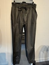 Load image into Gallery viewer, Khaki pvc leather look trousers
