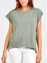 Load image into Gallery viewer, Cap Sleeve High Low Rolled Edge Top
