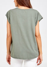 Load image into Gallery viewer, Cap Sleeve High Low Rolled Edge Top
