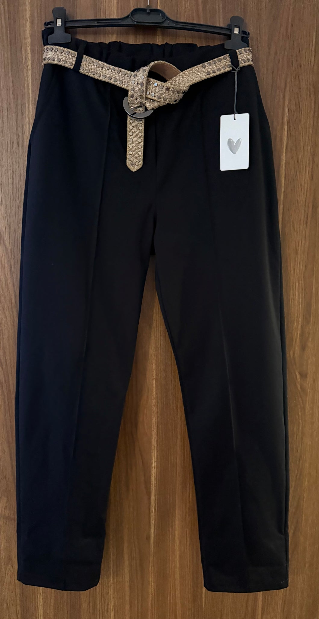 Black stretch chinos