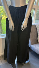 Load image into Gallery viewer, Black cord wide leg trousers
