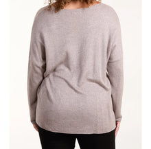 Load image into Gallery viewer, Diamanté detail v-neck jumper
