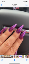 Load image into Gallery viewer, Kaz’s Beauty- Foils optional extra on acrylic nails
