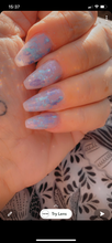 Load image into Gallery viewer, Kaz’s Beauty- Foils optional extra on acrylic nails
